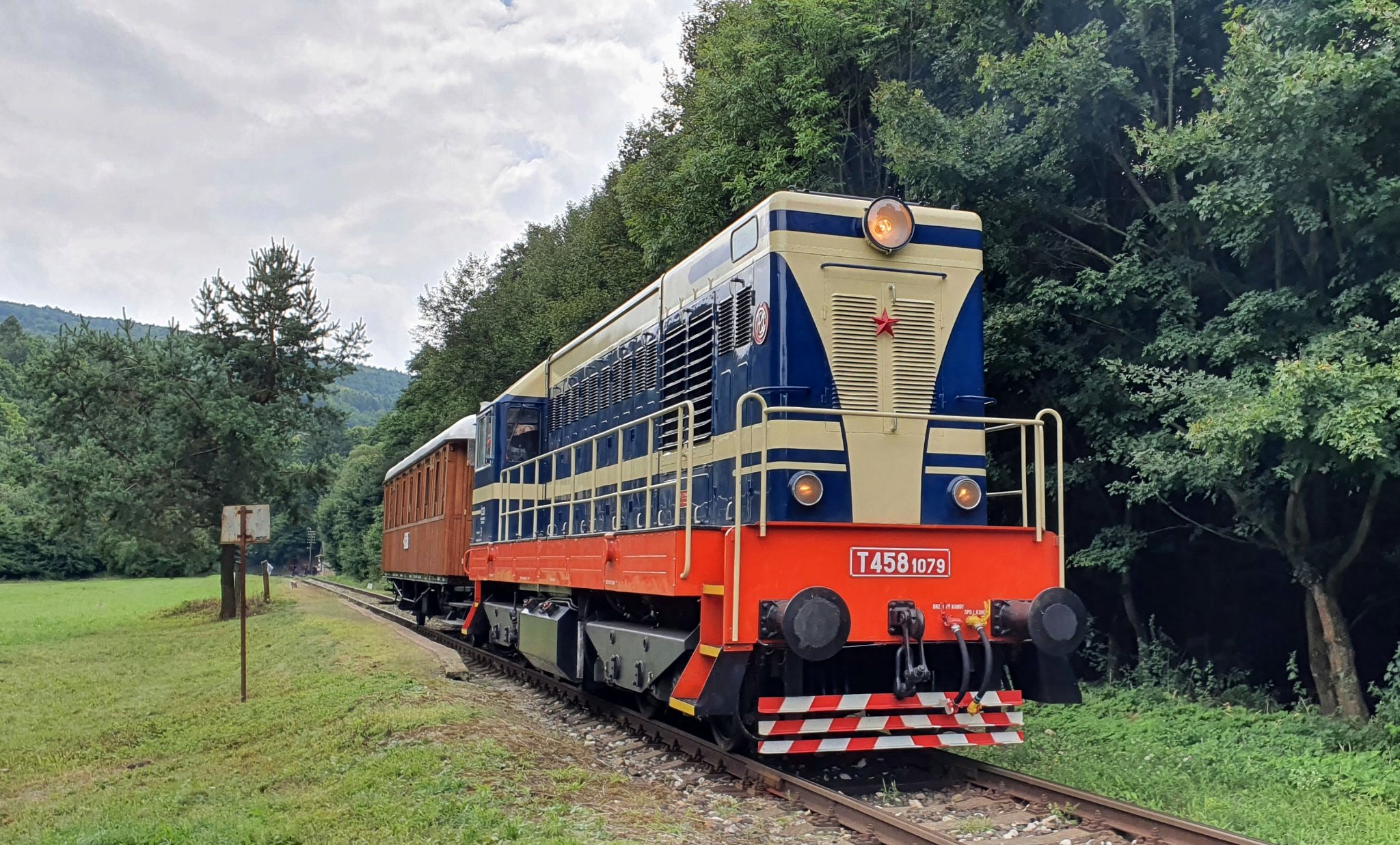 Historickým vlakom po myjavskej trati 2022